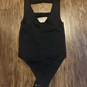 Black Sleeveless Bodysuit